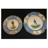 2 HR Quimper Plates