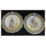 2 Porquier Beau Plates