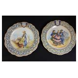 2 Porquier Beau Plates