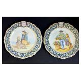 2 Porquier Beau Plates