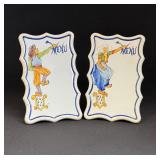 2 Porquier Beau Menu Boards