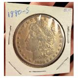 US 1880-S Morgan Silver Dollar