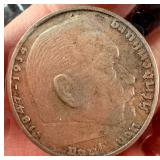 Germany 1938-A 2 Reichsmark Silver Coin