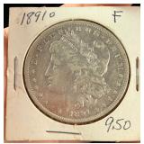 US 1891-O Morgan Silver Dollar