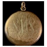 Wightman & Hough Co. Gold-Filled Engraved Locket Pendant