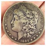 US 1884-O Morgan Silver Dollar