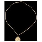 Tiffany & Co. Sterling Silver Cherub Pendant Necklace