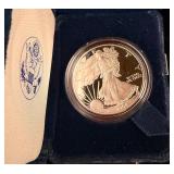 US 2004-W American Silver Eagle One Dollar Proof Coin OGP COA