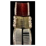 A Collection of Sterling Silver Mounted Hair Side Combs