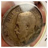 1916 UK Silver One Shilling Coin King George V