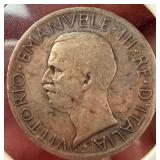 IT 1927 5 Lire Silver Coin Vittorio Emanuele III Rome Mint
