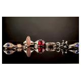 A Collection of Six Vintage and Modernist Sterling Silver and Gemstone Rings