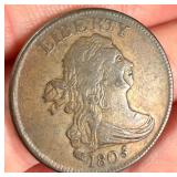 1805 US Draped Bust Half Cent