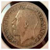 UK 1919 Sterling Silver Sixpence