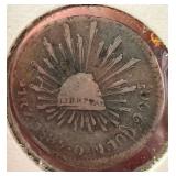 Mexico 1835-Zs OM Silver 1 Real