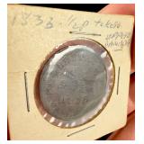1833 Upper Canada 1/2 Penny Token