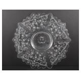 Fostoria June Pattern Clear Glass 14-Inch Torte Plate