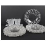 Eleven-Piece Fostoria Glass Company June Pattern Etched Glassware Set