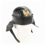 Leather Helmet Eagle / Cross on Front