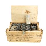 US 75mm Howitzer Blank Crate W/Spent Cases