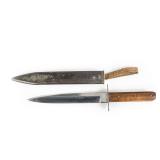 Modified Single-Edge Bayonet Fighting Knife & Scab