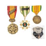 Medals 3 Vietnam 1 Page Badge
