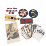 25 Photos, 1 Postcard, 3 Patches, 5 Bars