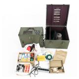 WWII US Army Signal Corps Projector/Speaker/More