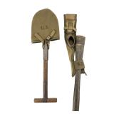 WWII USGI Entrenching Tools Pair