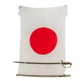 WWII Jap Army Off. Saber & Flag 32 Div Bringback