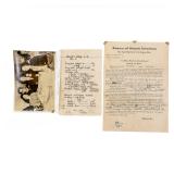 WWII USS Hornet CV-12 Document & Photo Group