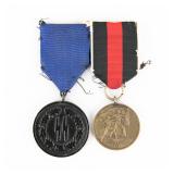 WWII German Sudetenland & 4-Year SS Medals