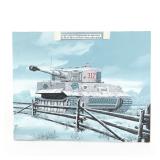 Painting “The Tiger I Panzer' Signed by Ray Wadday