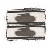 WWII German Tank Destruction Badges in Silver x2