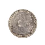 1939 German Reichsmark Silver Coin