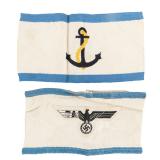 WWII German Kriegsmarine Armbands (2)