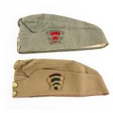 Pair WWII Hungarian Royal Army Side Caps