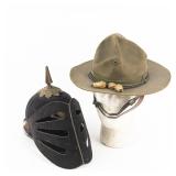 US M1910 Campaign Hat & Theatrical Helmet