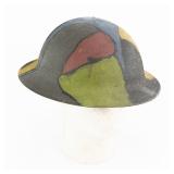 WWI US Camo Painted Helmet
