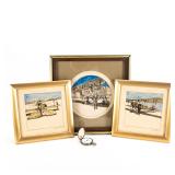 WWI Vesta Aviation Pocket Watch & Art Lot