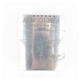 Silvered Metal Trench Art Cigarette Case