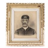 CW 19th Century Union Soldier Charcoal Portrait