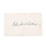 Cut Signature John G Whittier, Poet, Abolitionist