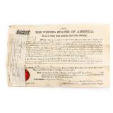 1889 Benjamin Harrison Homestead Land Grant