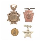 Civil War Veteran Medals & Medallions, One Named