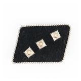 WWII German Waffen-SS Officer Rank Collar Tab