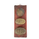 19th-Century US Military Plates Display