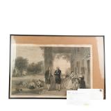 Washington & Lafayette at Mount Vernon, Engraving