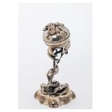 A SILVER SPICE TOWER. Continental, 20th century.