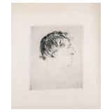 AN ORIGINAL DRAWING OF MARC CHAGALL BY HERMANN STRUCK. 6 March 1876 - 11 January 1944.